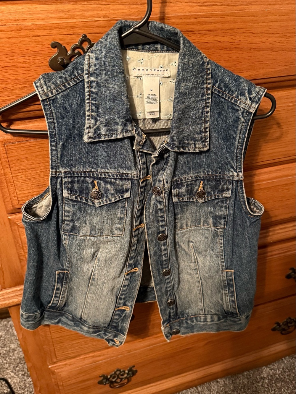 Jean jacket vest- very cute
